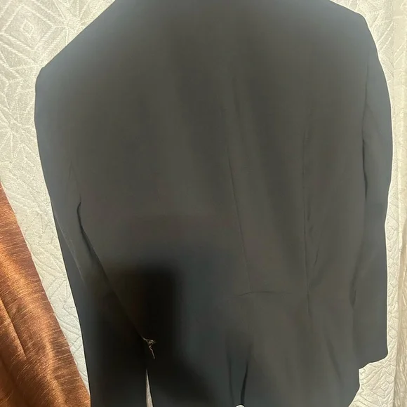 White House Black Market Black Blazer with Zipper Details - Picture 4 of 5